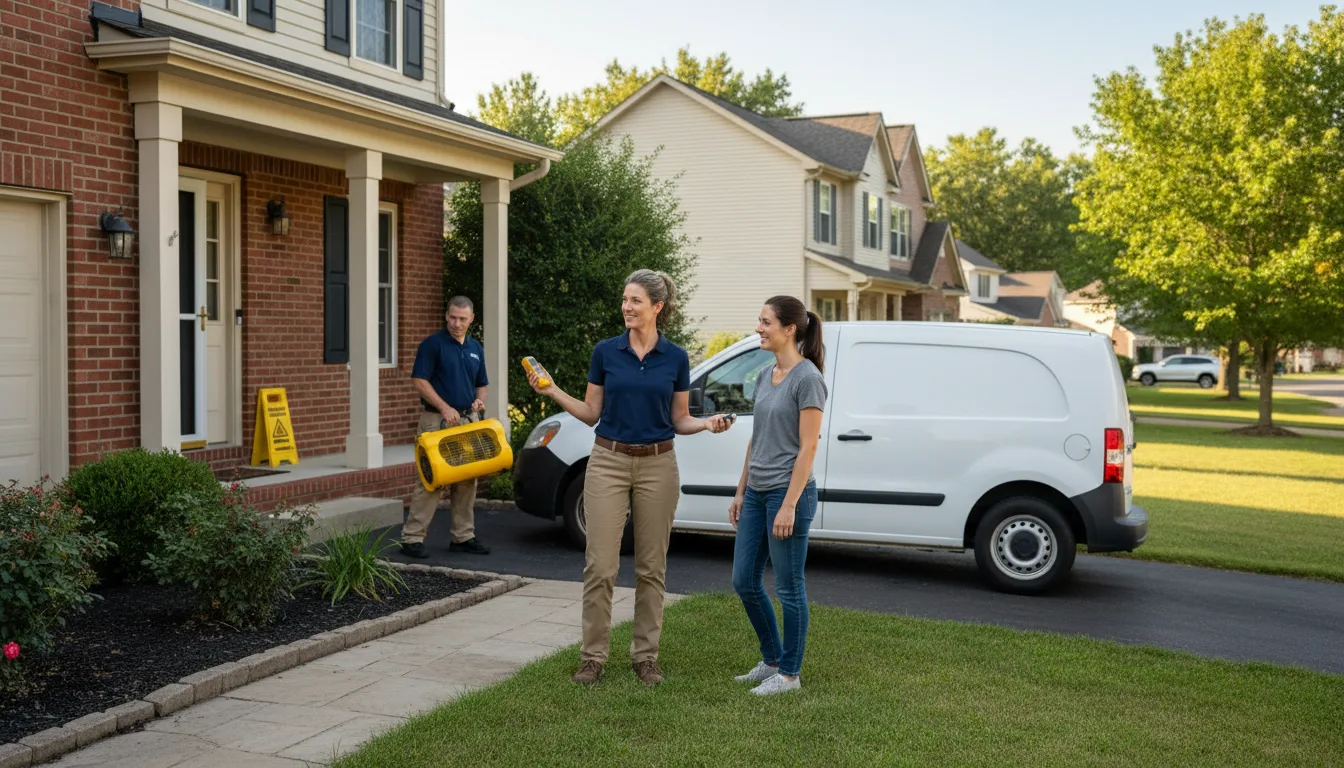 Residential water damage restoration in Artesia, MS